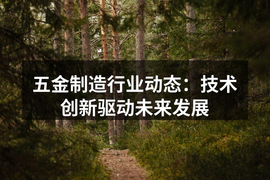 五金制造行业动态:技术创新驱动未来发展